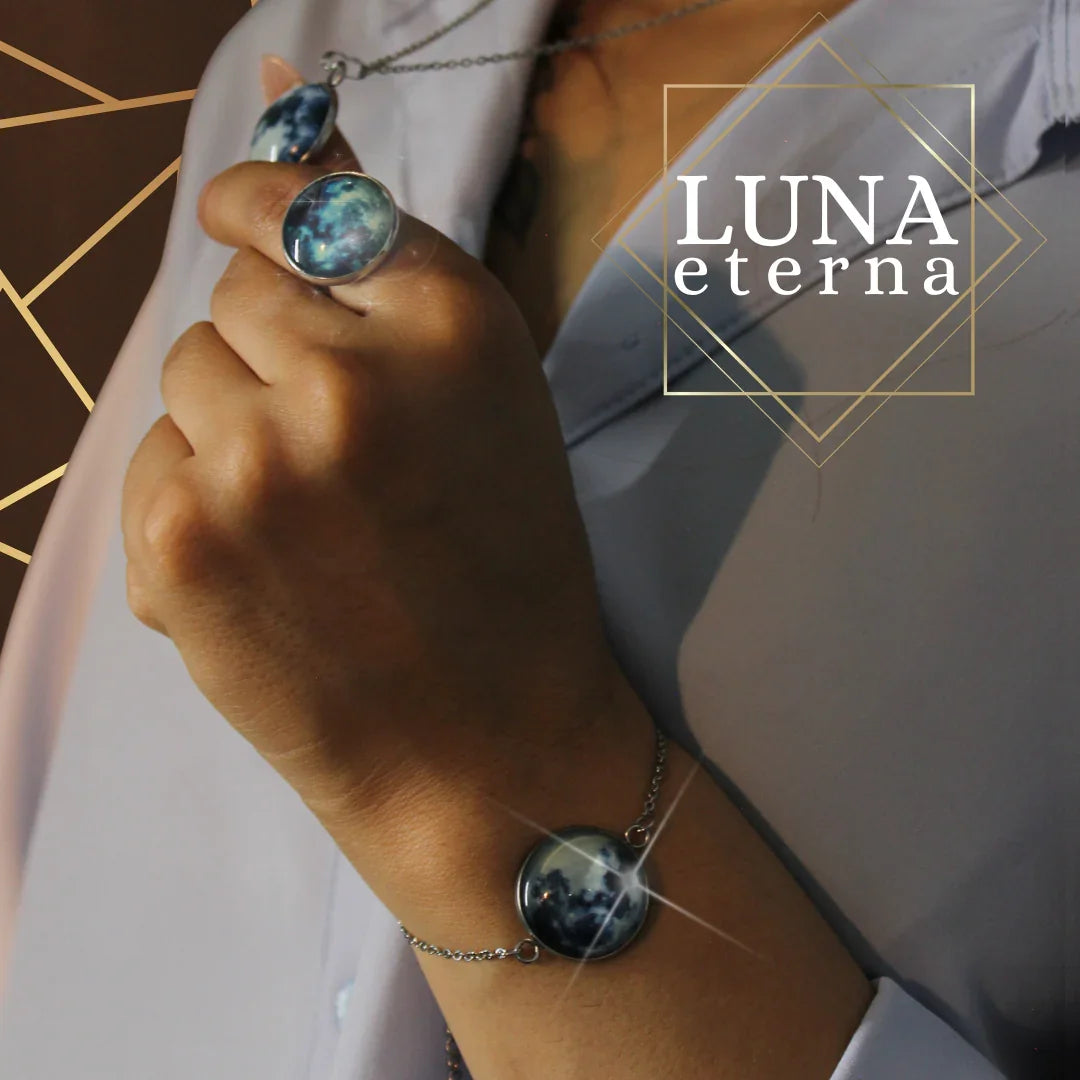Luna Eterna – Conjunto de Joyería Cielo Nocturno - Pedidos On Request
